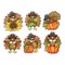 DIY Design Works Thanksgiving Turkeys Plastic Canvas Ornament Kit